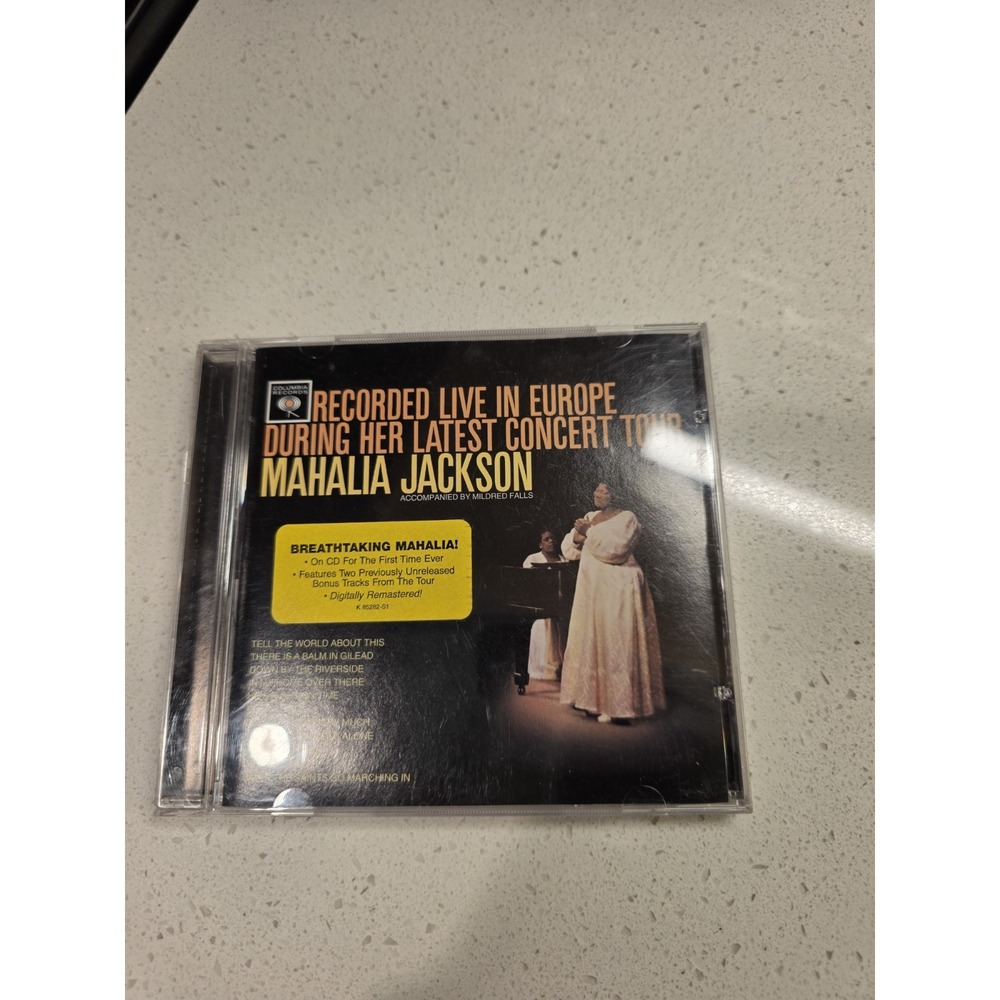 Mahalia Jackson Recorded in Europe During Her Latest Concert Tour (Hole Barcode)